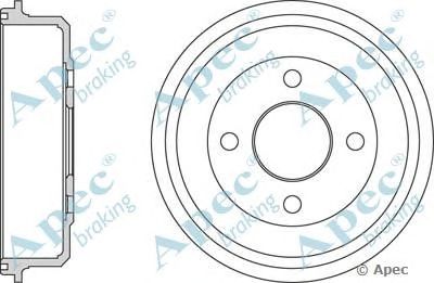 APEC BRAKING drm9156 -  Тормозной барабан